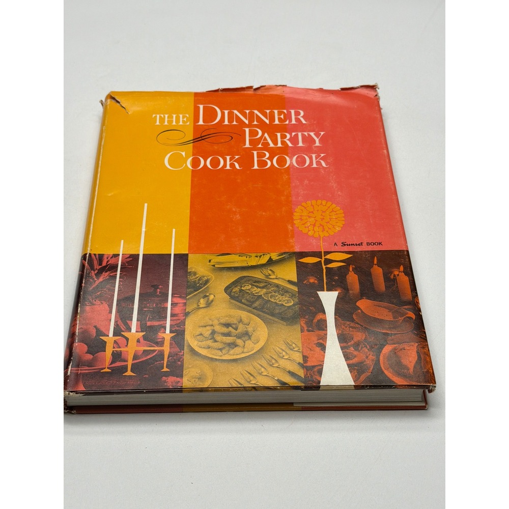 The Dinner‎ Party Cook Book Vintage 1960s Sunset Books Retro Recipes